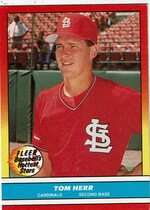 1988 Fleer Hottest Stars #18 Tom Herr