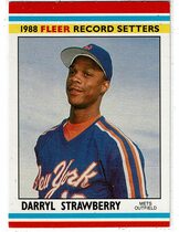 1988 Fleer Record Setters #39 Darryl Strawberry