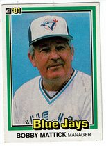 1981 Donruss Base Set #570 Bobby Mattick