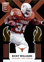 2018 Panini Elite Draft Picks Passing the Torch #3 Ricky Williams|Ron Dayne