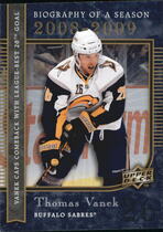 2008 Upper Deck Biography of a Season #BS15 Thomas Vanek
