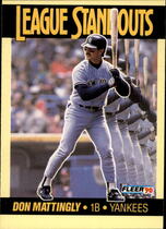 1990 Fleer League Standouts #2 Don Mattingly