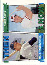 2016 Topps Heritage Then and Now #TAN-YD Chris Davis|Carl Yastrzemski