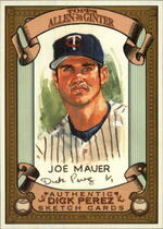 2007 Topps Allen & Ginter Dick Perez Sketches #17 Joe Mauer