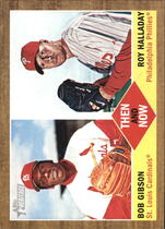 2011 Topps Heritage Then and Now #TN-10 Bob Gibson|Roy Halladay