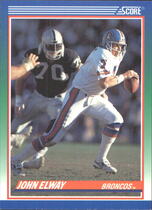 1990 Score 100 Hottest #10 John Elway