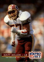 1992 Pro Set Base Set #83 Matt Millen