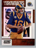 2019 Score Throwbacks #T-8 Jared Goff