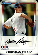 2011 Bowman Chrome Draft Prospects #BDPP104 Christian Pelaez