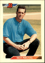 1992 Bowman Base Set #290 Troy Percival