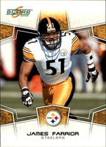 2008 Score Base Set #257 James Farrior