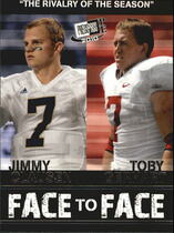 2010 Press Pass Portrait Edition Face To Face #FF3 Jimmy Clausen|Toby Gerhart