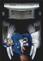 2009 Playoff Prestige Prestigious Pros Green #17 Eli Manning