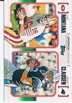 2010 Topps Gridiron Lineage #GL-MC Jimmy Clausen|Joe Montana