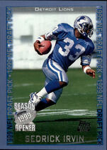 1999 Topps Season Opener #148 Sedrick Irvin