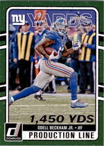 2016 Donruss Production Line Yardage #10 Odell Beckham Jr.