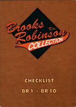 1993 Ted Williams Brooks Robinson #BR10 Checklist