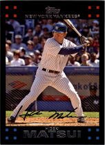 2007 Topps Yankees #NYY7 Hideki Matsui