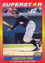 1992 Score 100 Superstars #72 Carlton Fisk