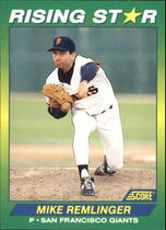 1992 Score 100 Rising Stars #49 Mike Remlinger