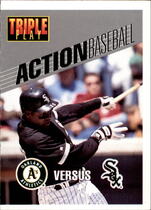 1993 Leaf Triple Play Action #21 Frank Thomas