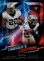 2018 Playoff Thunder & Lightning #13 Alvin Kamara|Mark Ingram