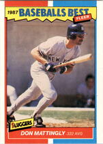 1987 Fleer Sluggers/Pitchers Baseballs Best #25 Don Mattingly