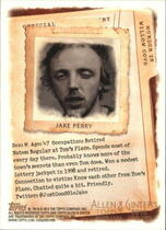 2012 Topps Allen and Ginter Murder in Willow Cove #NNO Jake Perry