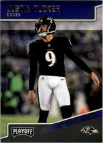 2018 Playoff Base Set #19 Justin Tucker