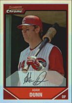 2007 Bowman Chrome Refractors #132 Adam Dunn