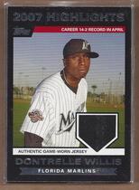 2007 Topps Highlights Relics #HRDW Dontrelle Willis