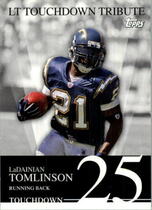 2007 Topps LT Touchdown Tribute #LT25 LaDainian Tomlinson
