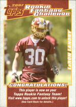 2007 Topps Rookie Fantasy Challenge #11 Laron Landry