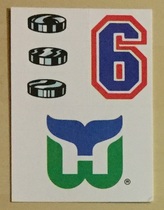 1987 Topps Sticker Inserts #25 Hartford Whalers