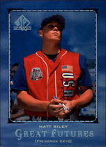 2000 SP Top Prospects Great Futures #F6 Matt Riley