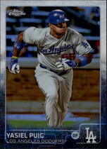2015 Topps Chrome Refractor #52 Yasiel Puig
