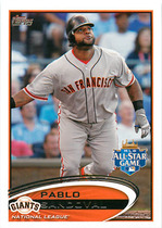 2012 Topps Update #US182 Pablo Sandoval