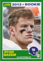 2013 Score Base Set #420 Ryan Nassib