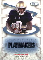 2007 SAGE HIT Playmakers Blue #P47 Darius Walker