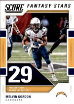 2017 Score Fantasy Stars #7 Melvin Gordon