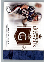 2011 Topps Legends Gridiron Legacies #GL-WW Wes Welker