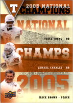 2011 Upper Deck Texas National Champions Trios #NCT-YCB Jamaal Charles|Mack Brown|Vince Young