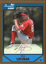 2007 Bowman Draft Draft Picks Gold #BDPP11 Kyle Lotzkar