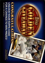2012 Topps Golden Giveaway Code Cards Unredeemed Series 1 #GGC-1 Ryan Braun