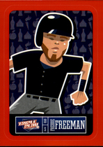 2013 Panini Triple Play Stickers Red #1 Freddie Freeman
