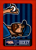 2013 Panini Triple Play Stickers Red #16 R.A. Dickey