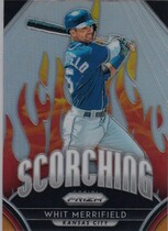 2019 Panini Prizm Scorching #S8 Whit Merrifield