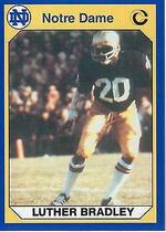 1990 Collegiate Collection Notre Dame 200 #54 Luther Bradley