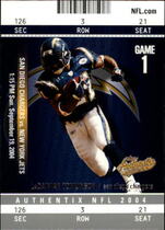 2004 Fleer Authentix #94 LaDainian Tomlinson