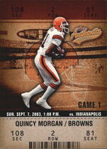 2003 Fleer Authentix #20 Quincy Morgan